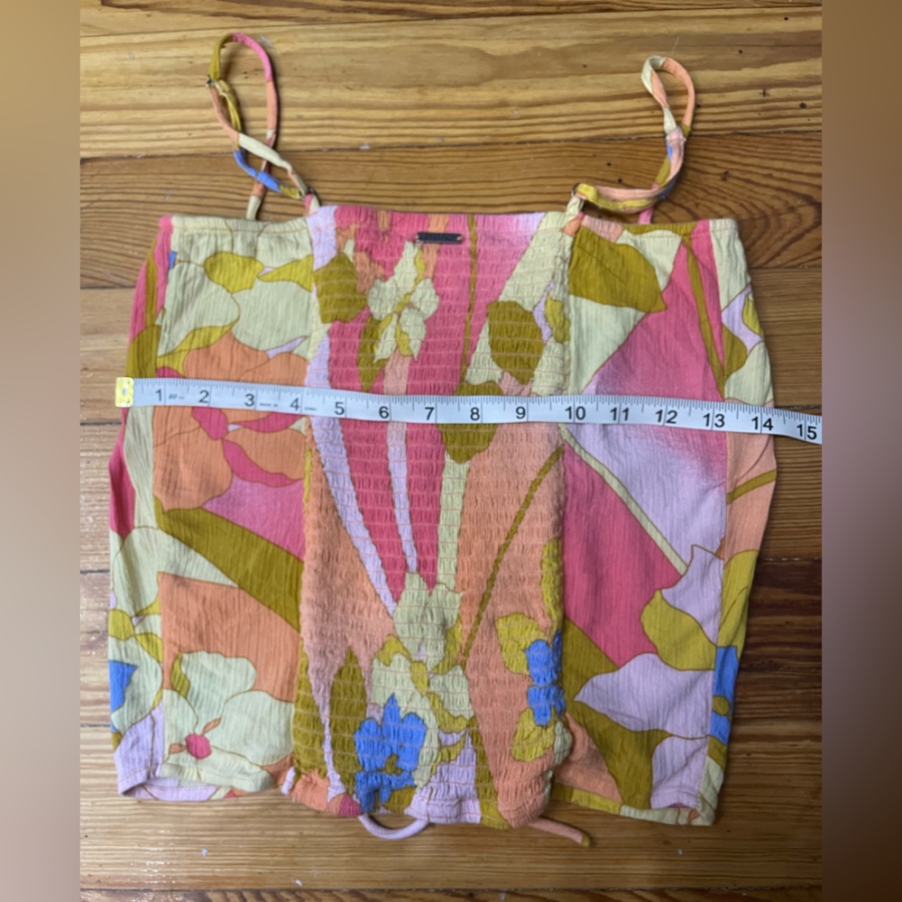 Billabong Floral Cinch Tie Tank Top - Picture 6 of 13